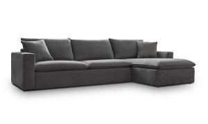 Epipla Gousdovas corner gray sofa         